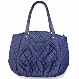 Vera Bradley Navy Glenna Quilted Tote